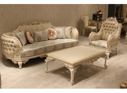 Luxury Living room Set with High Quality Elegant Sofas Comfortable Armchair new