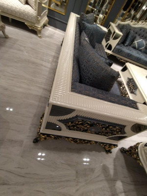 Luxurious Set of Two Elegant 3-Seater Sofas High-Quality Materials Sofa Set