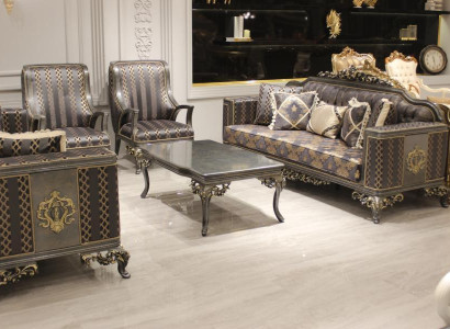 Deluxe Living room Sofa Set 3+3 Seater Modern Sofa Elegant Living room