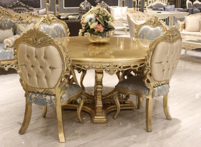 Dining room set 7 pieces. Dining table +6x Chairs Designer Wood Chair Suite Furniture new