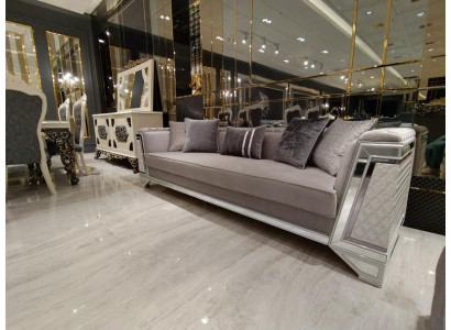 Elegant Living room Furniture Sofa 3 Seater High-quality Sofa 3 Seater Gray