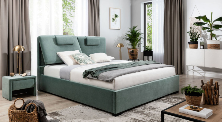 Complete e Bedroom Suite 3tlg Double bed Designer 2x Bedside tables