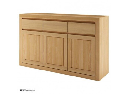 Designer Chest of drawers Solid wood Chests of drawers Wardrobe Cabinets Real Wood Oak 140x90cm