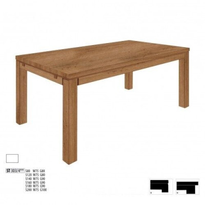 Table Wood 160x90cm Real Dining room Furniture Tables Solid Wood Furniture Dining Tables new