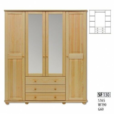Wardrobe Cabinets Wardrobe Wall Unit 4 Doors Wood Furniture Bedroom new
