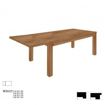 Dining table Solid Table Real Wood Tables Oak Dining room Solid 160x90cm new