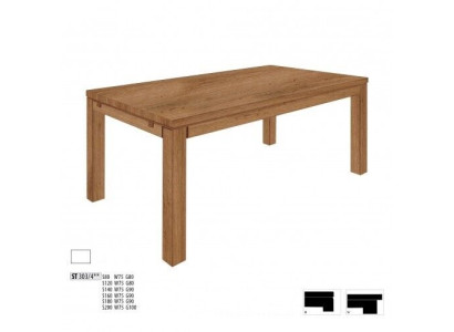 Dining table Table Group Dining room Living room Suite Wood Design Tables 140x90cm