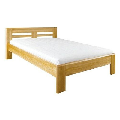 Beds Wooden bed Real Wood Bed Hotel Design Style Solid 120x200 Bedroom