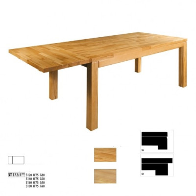 Table Dining table Massive Furniture Dining room 160x90cm Real Wood Solid wood new Tables