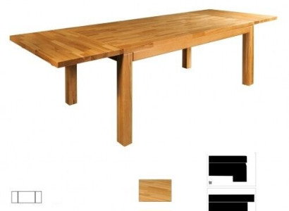 Dining room Dining table Massive Tables Furniture Table 140x90cm Real Wood solid wood new
