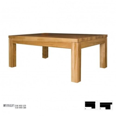 Coffee table wooden table Real wood table top Side table Table 120x80 Coffee tables