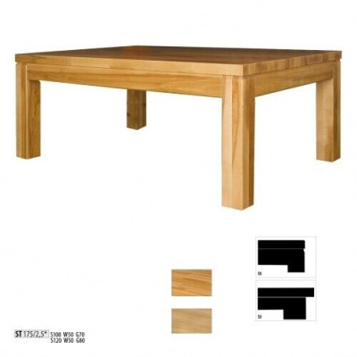 Side Table Coffee table Real Wood Solid Furniture Oak 100x70 cm new Tables