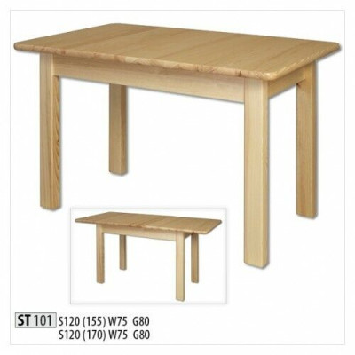 Dining table Wood Tables Living Dining Room Table 120/170x80cm Solid wood dining tables