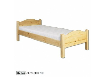Single bed youth bed pine bed solid pine wood Wooden bed 100x200 Handcraft new