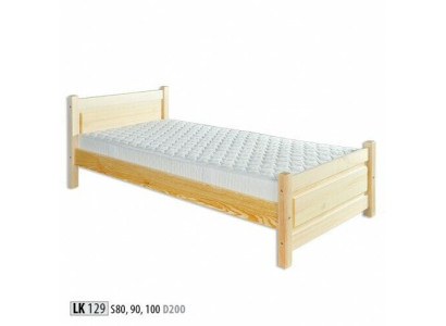 VollWooden bed Real wood solidWooden bed 100x200 single bed senior bed Handcraft