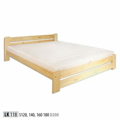Solid wood Bed 200x200 Double bed Pine Solid Real Hozbett VollWooden bed new