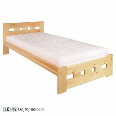 Single bed youth bed pine bed solid pine wood Wooden bed 100x200 Handcraft