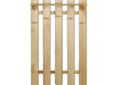 Wardrobe panel wall-mounted coat rack coat rack pine wood handcraft