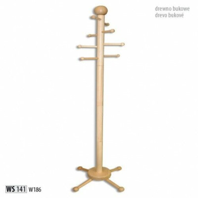 Clothes rack Wood Clothes rack Design Coat rack with 8 hooks