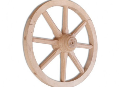 Wooden wheel decorative wheel Ø 40 cm whitewash spoke wheel wall decoration garden decoration wagon wheel