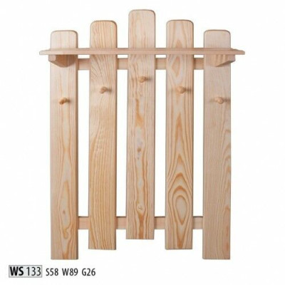 Coat rack wall coat rack with 5 hooks, wall panel, hallway coat rack, coat rack panel