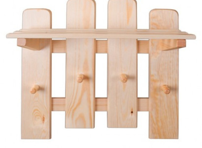 Wardrobe panel wall-mounted coat rack coat rack pine wood handcraft