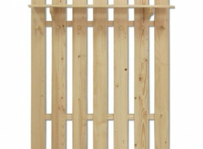 Wardrobe wall coat rack made of solid pine wood Wardrobe with 7 hooks