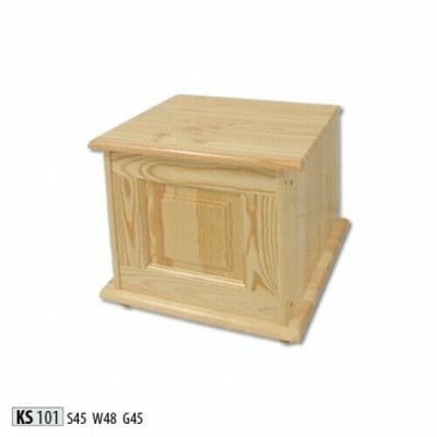 Decorative box solid wood furniture wood furniture handcraft casket chest real wood 45x45cm