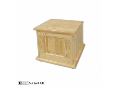 Decorative box solid wood furniture wood furniture handcraft casket chest real wood 45x45cm