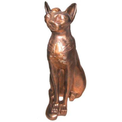 Figure Egyptian Cat Bastet Statues Figures Decoration Plastic 37cm Egypt