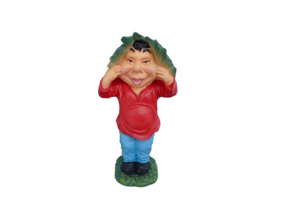Ugly garden gnome figure 45cm to deface your own garden new