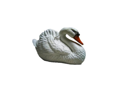 Decoration Garden Plastic Figures Hand Painted Figure Statue Funny Swan 21cm