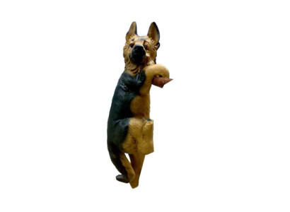 Decorative Figure Statue Sculpture 28 cm Figures Statues Sculptures Garden Dog (A147)