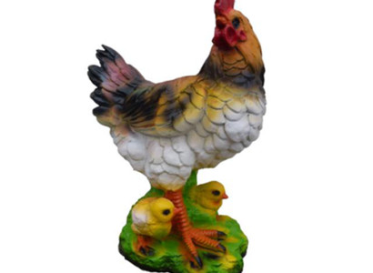 Chicken Bird Figure Statue Garden Decoration Sculpture Decorative Sculptures