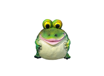 Modern frog decorative plastic figure height 25 cm