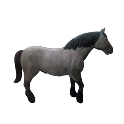 Abstract modern beautiful plastic sculpture, horse figure height 80 cm.
