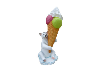 Ice Cream Figure Statue Stand Ice Cream Parlor Restaurant Gastronomy Statues 215cm