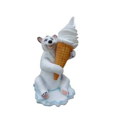 Ice Cream Figure Statue Stand Ice Cream Parlor Restaurant Gastronomy Statues 215cm