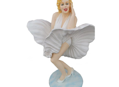 Abstract figure Marilyn Monroe sculpture life-size dress 60s style USA 165 cm