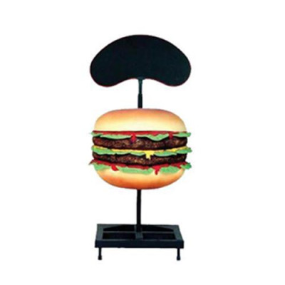 Sculpture Double Cheeseburger Hamburger Stand Figure Statue