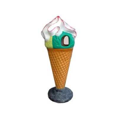 Ice Cream Figure Design Trash Can Basket Statues Figures Statue Stand 145 cm