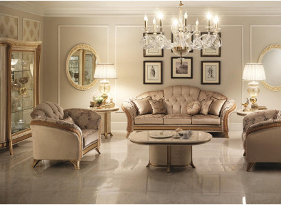 Sofa set 3+2+1 Seater Living landscape Sofa Couch Arredoclassic Suite Sofas