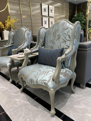 Armchair Fabric Single Seater Furniture Relax Seat Design Couch Textile Living room Armchair