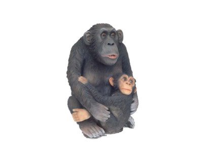monkey figure abstract figures statues modern silver painted new 75cm statue new