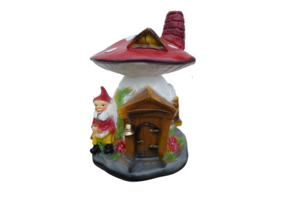 Sculpture Mushroom House Statue Garden Figures 75cm Statues Sculptures Figure new