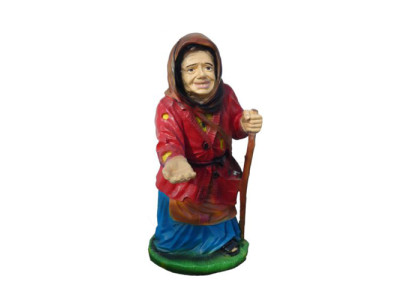 Decorative figure statue sculpture 86 cm figures statues sculptures old woman garden P67