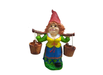 Garden Dwarf 73cm Garden Decoration Figures Statues Figure Woman Water new