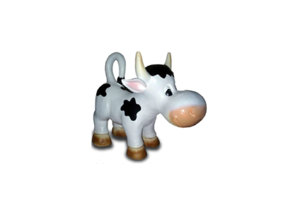 Decoration Garden Plastic Figures Hand Painted Figure Statue Funny Cow 45cm new