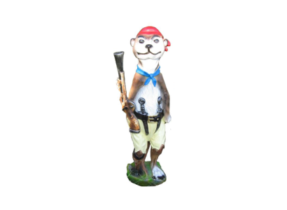 Modern Design Ferret Pirate Garden Plastic Decoration Sculpture 60cm