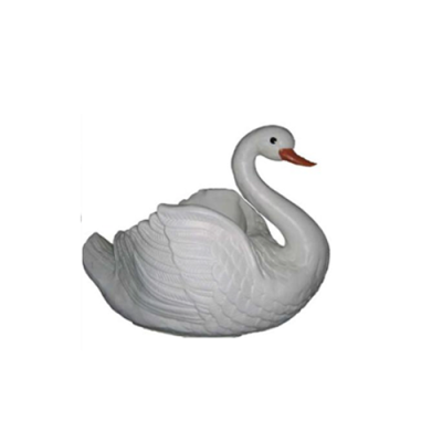Swan Decorative Statue Garden Figures Statues 34cm Life Size Figure Plastic